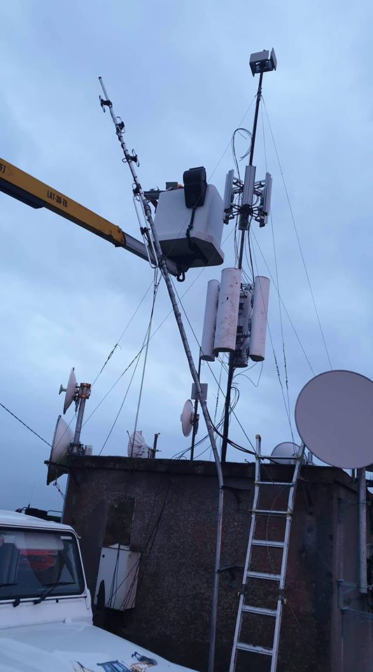 EI7AKR Service Resumed Following Severe Storm Galway VHF Group