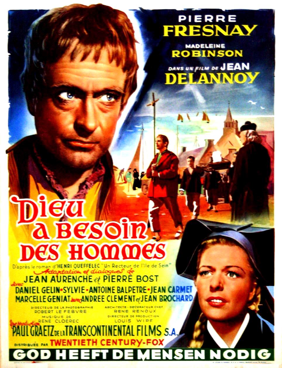 Dieu A Besoin Des Hommes Film Affiches - Photos d'exploitation - Bandes annonces: Dieu a besoin des