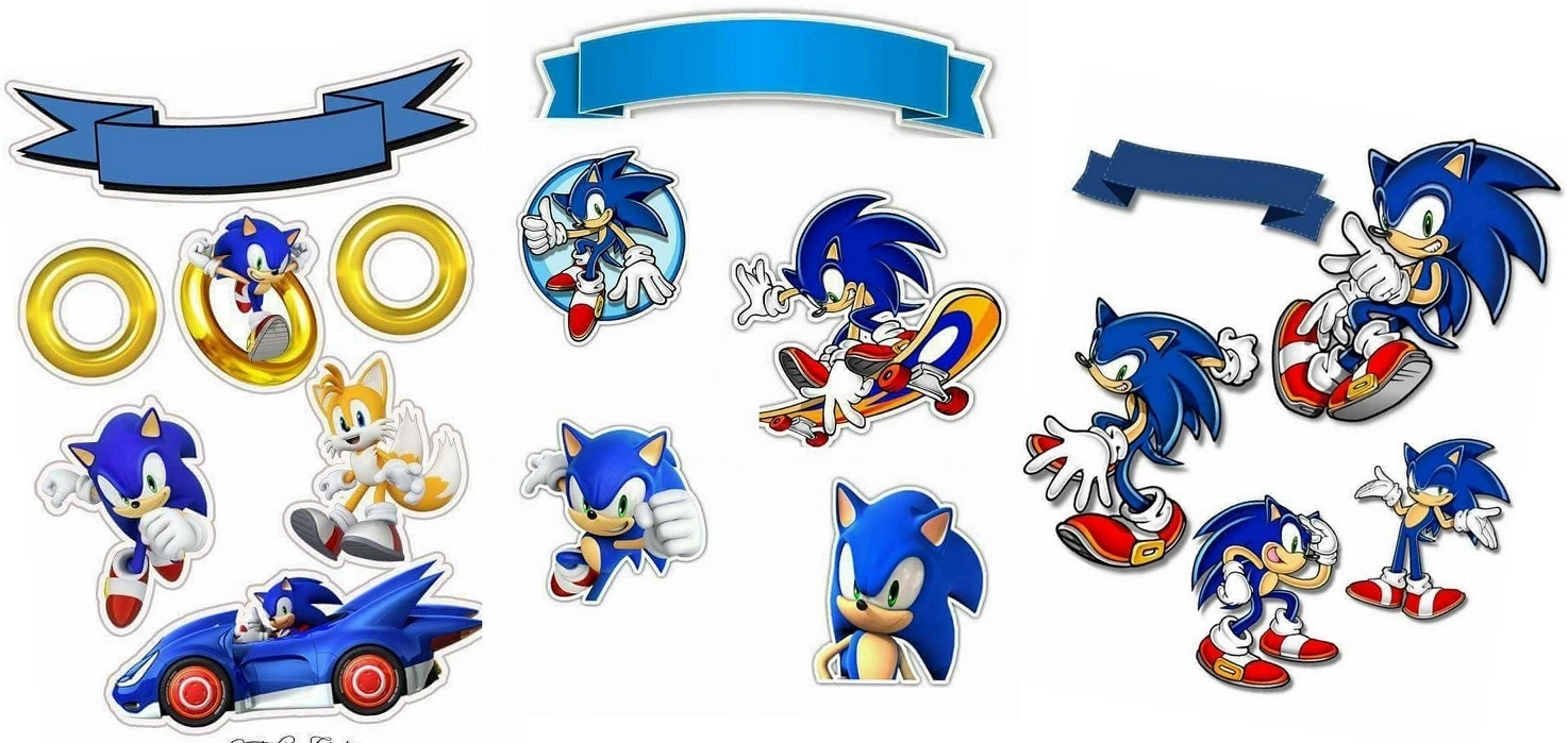 Sonic Free Printable Cake Toppers. Oh My Fiesta! for Geeks