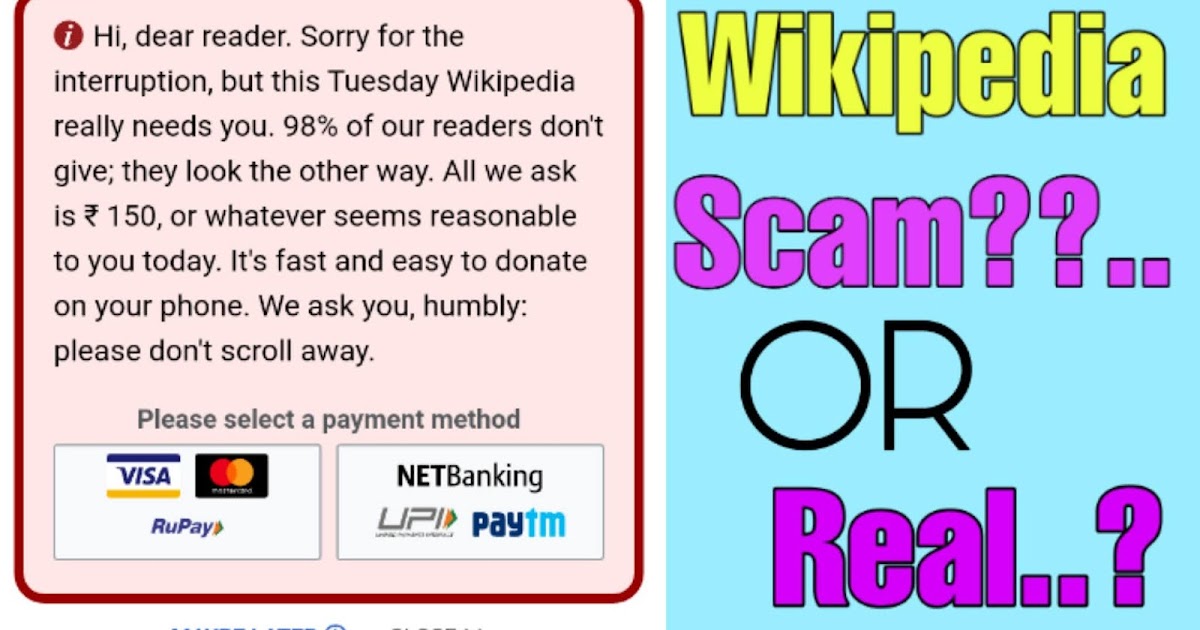 why wikipedia asking for money? AnonTricks