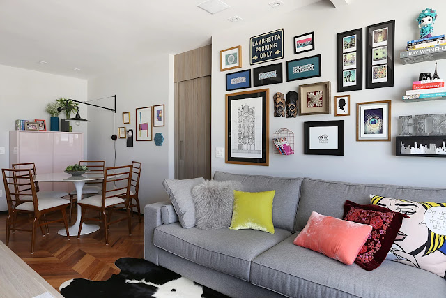 Incrível pequeno apartamento decorado Mandril Arquitetura. Blog Achados de Decoração