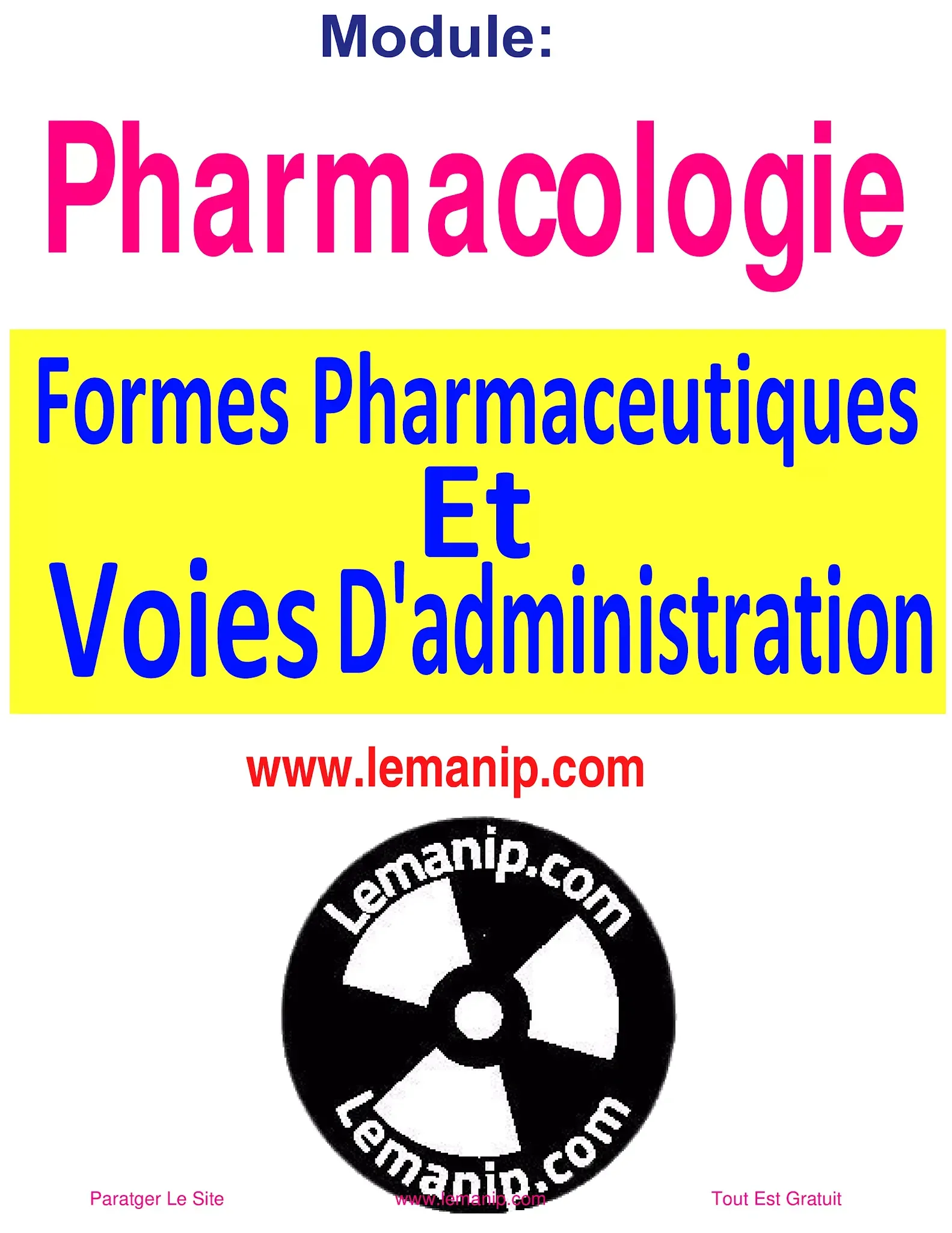 Formes pharmaceutiques et voies d'administration cour 3