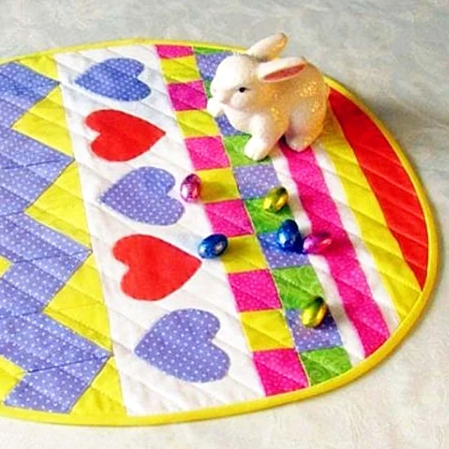 Easter Egg Table Topper by Monica Curry