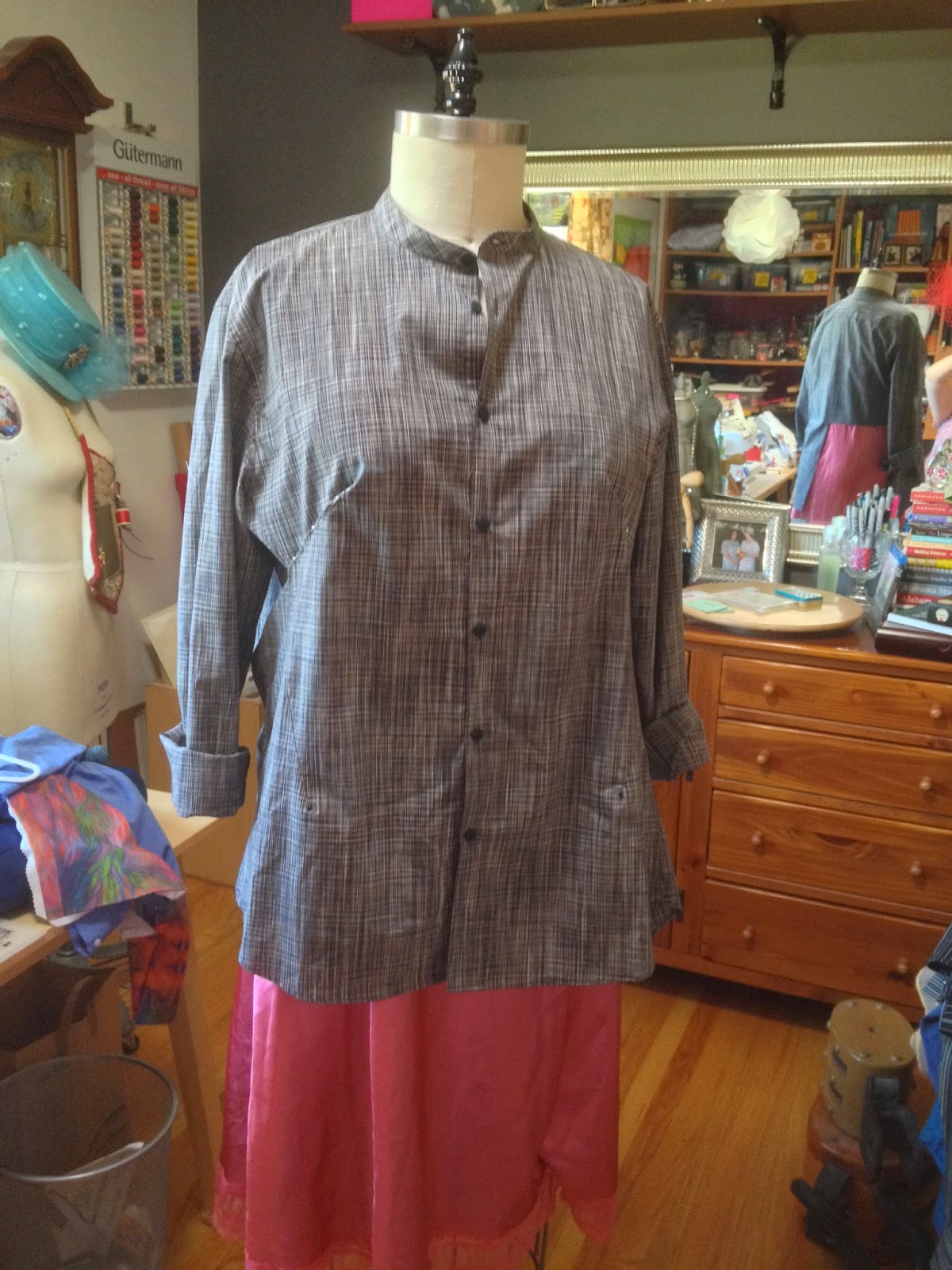 Paganoonoo Altered men's shirt to woman's blouse