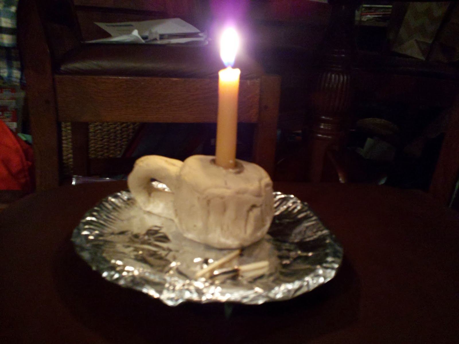 TeachingCurve My child's idea making a candle holder