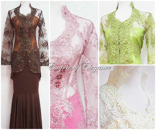 kebaya pernikahan ruffles