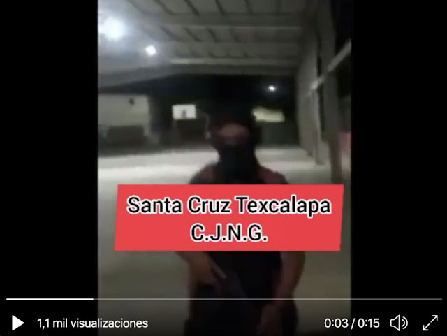VIDEO;  CJNG se muestra en plaza pública y amenazan a La Familia Michoacana sin temor a las autoridades de esta manera