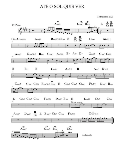 Nandinho Cavaco Partitura Thiaguinho Até o