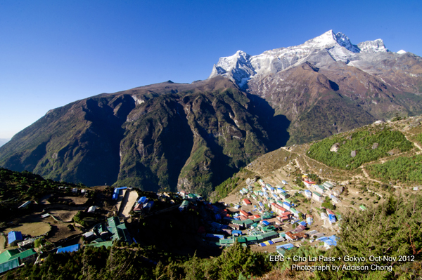 Viewing Kongde Ri from Above Namche Bazaar Viewing Kongde Ri from Above Namche Bazaar