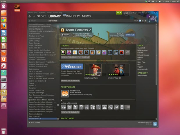 Steam - Mais de 1.000 jogos nativos para Linux Ubuntu