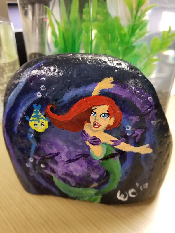 Mermaid Rock Painting Ideas (Ariel) The Special Stalkers