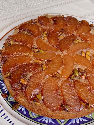 Spiced Peaches, Upside Down Cake