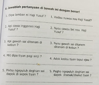 MATERI KELAS II SD: BAHASA LAMPUNG