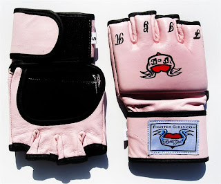 fighter girls pink mma gloves