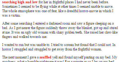 Nightmare essay 100 words picture