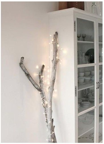Ramas de Navidad con luces