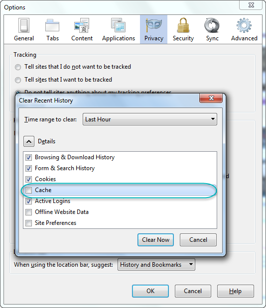 Browser Cache Firefox Browser Cache on Firefox