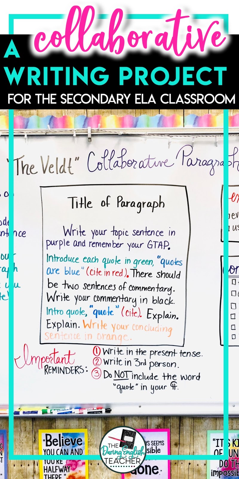 A Collaborative Writing Project for the Secondary ELA Classroom The