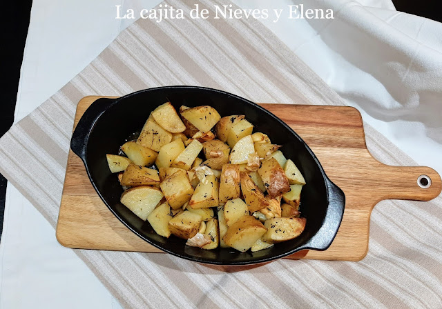 Patatas rústicas asadas