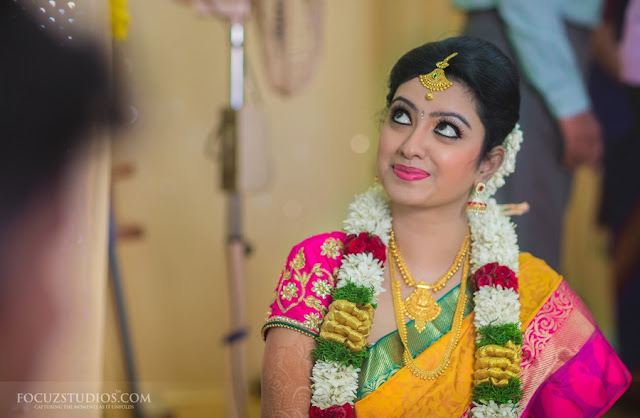 Tamil TV Actress Nisha Krishnan Wedding Photos In Yellow Saree 60