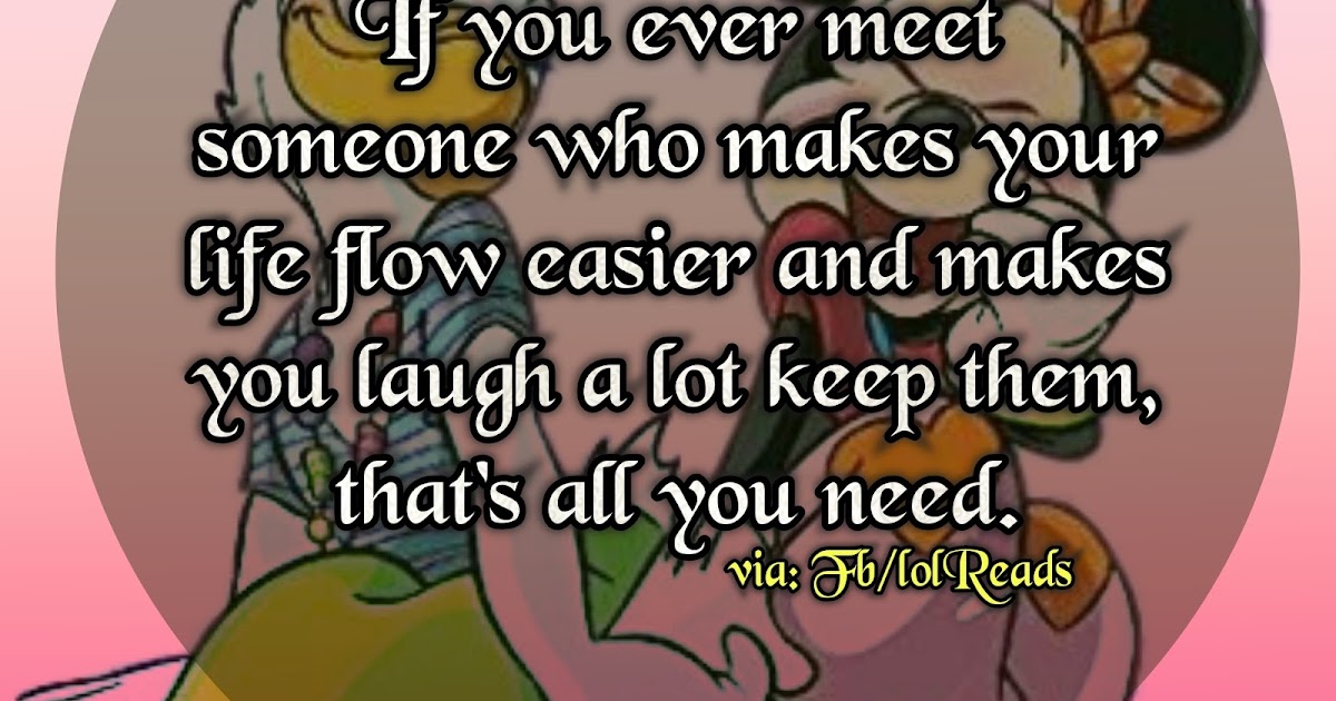 Never let go of someone you love