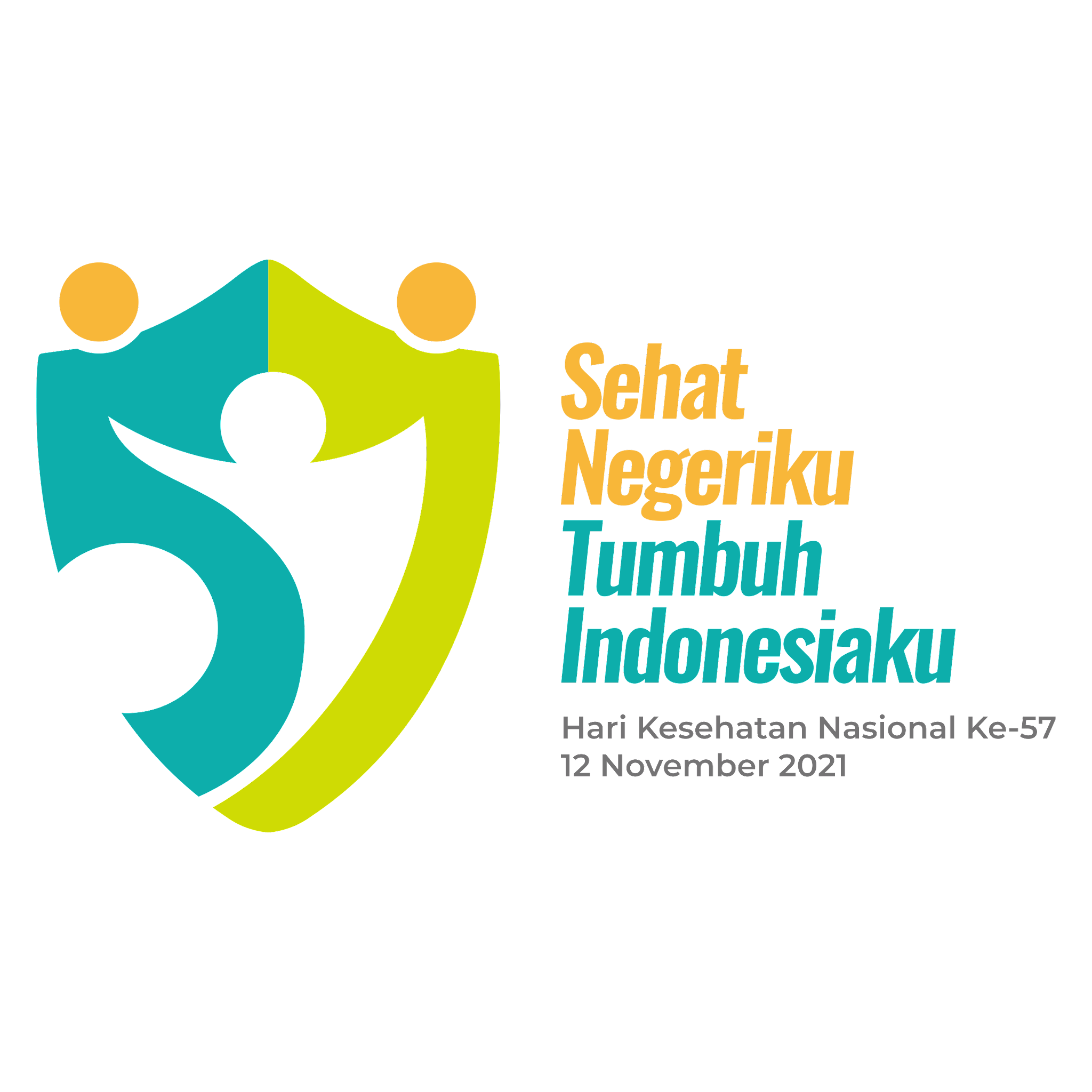 Logo Hari Kesehatan Nasional (HKN) ke-57 tahun 2021 Format Vektor (CDR