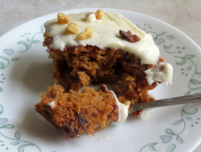 Brown Butter Frosted Applesauce Spice Cake