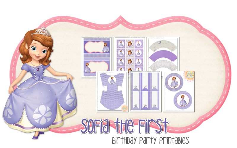 Imprimible gratis de Sofia - Fiesta de princesas