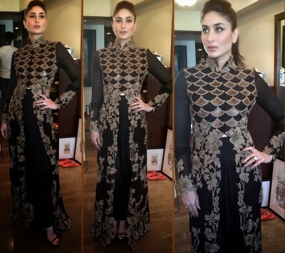 Fashion And Fok Kareena Kapoor Wear Beautiful Anamika Khannas Black And 