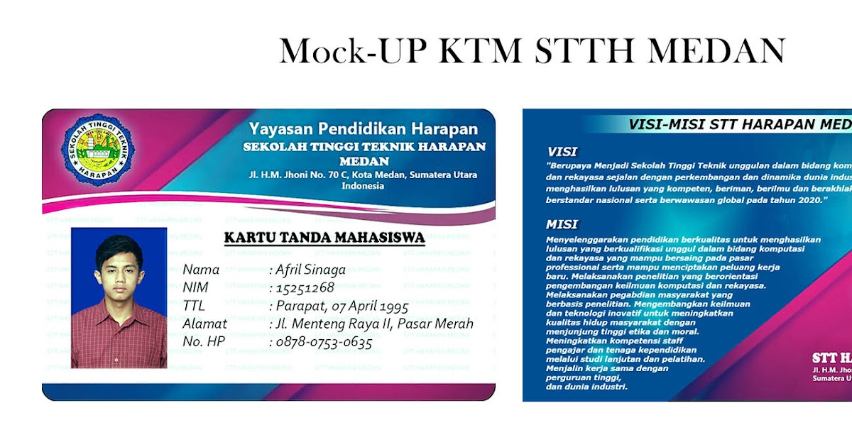 51+ Konsep Desain Id Card Mahasiswa