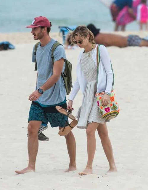 Pierre Casiraghi and Beatrice Borromeo at the Bondi beach in Sydney, Australia.