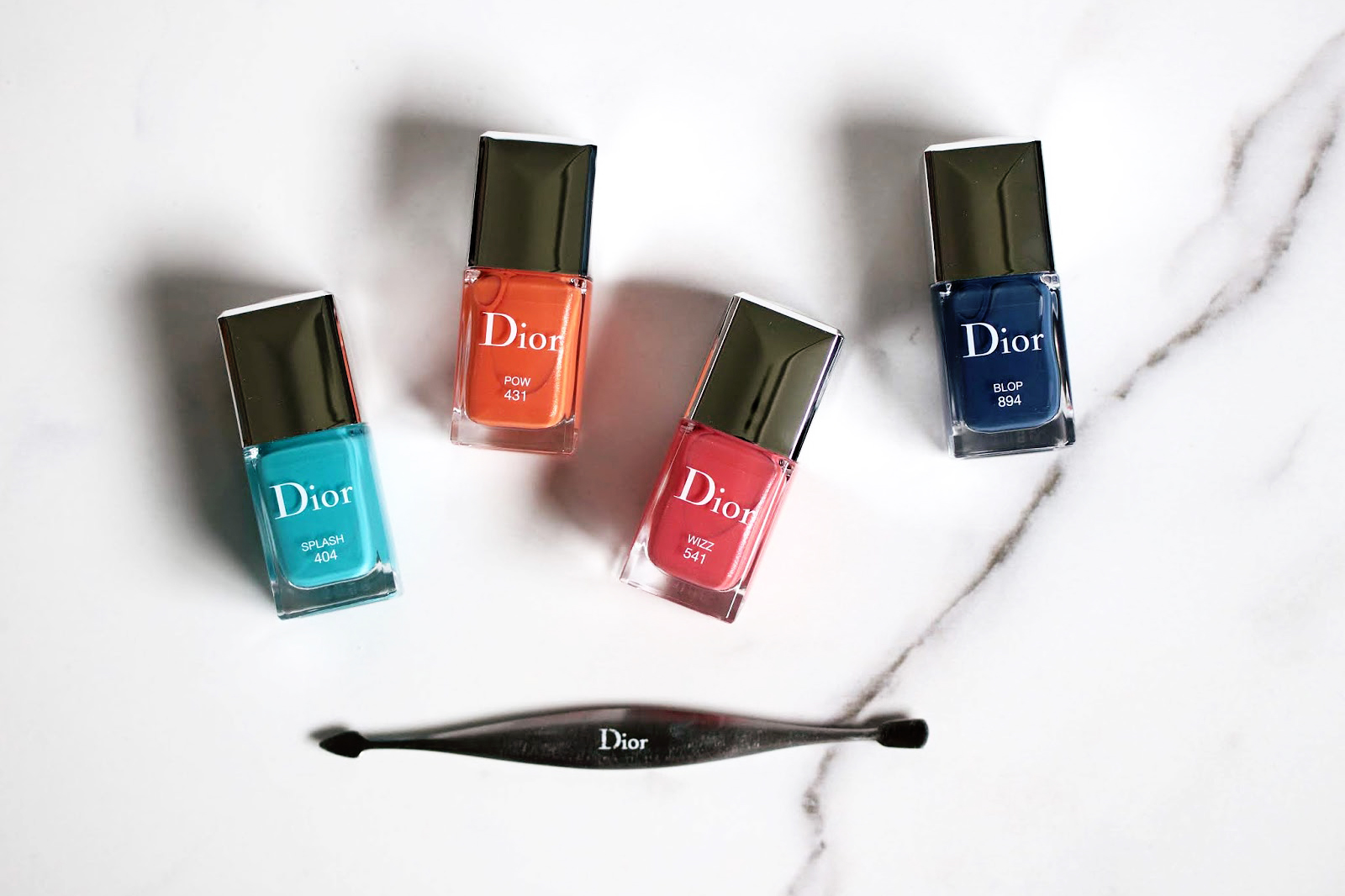 dior vernis à ongles été 2018 404 splash 541 wizz 431 pow 894 blop avis test swatch swatches