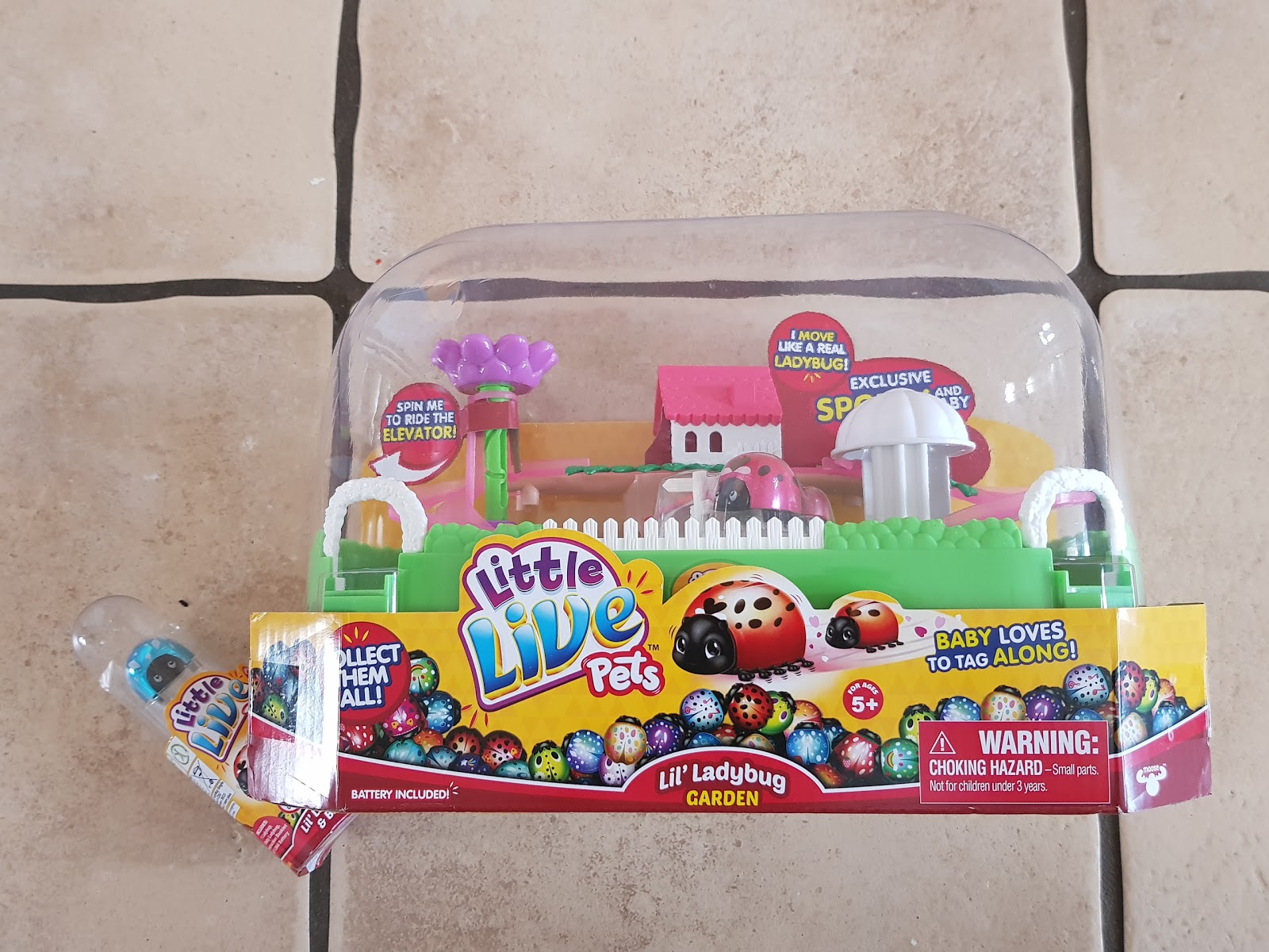 little live pets ladybug battery