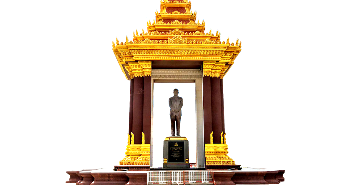 Statue of King Father Norodom Sihanouk free png file - vectorkh