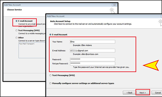 add gmail account to outlook 2010 add gmail account to outlook 2010