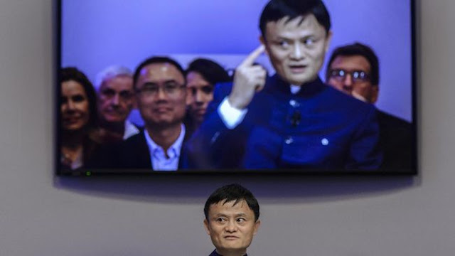 Jack Ma pemilik Alibaba. (Foto: AFP/FABRICE COFFRINI)