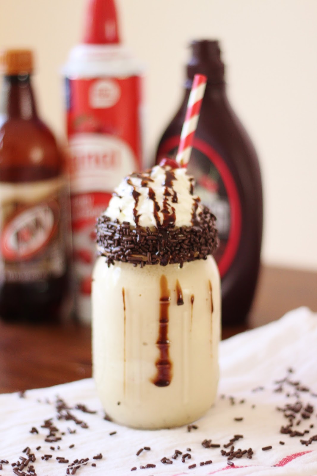 Whipped Root Beer Float