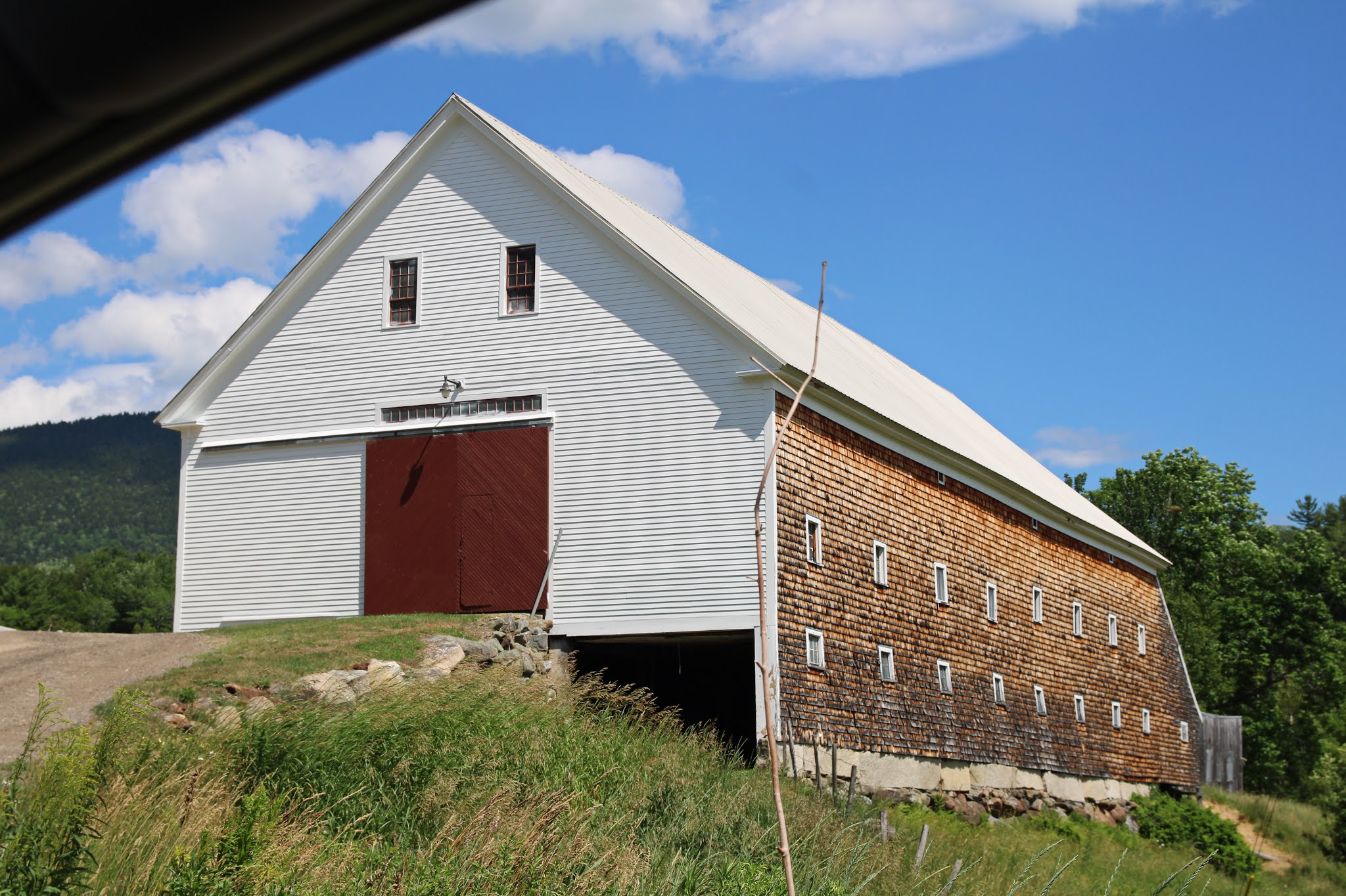 Lookin' Up A Couple of New Hampshire Barns