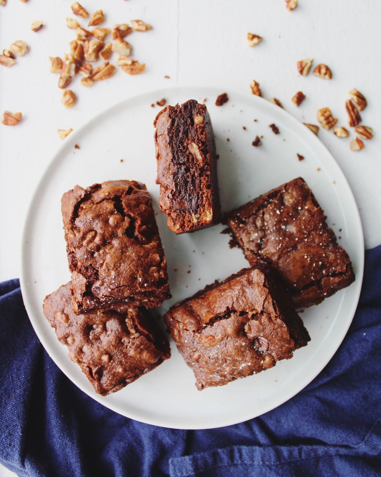 The Rosiest Cheeks Chocolate Fudge Pecan Brownies
