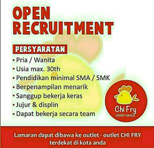 Lowongan Kerja di Chi Fry Crispy Snack Makassar - LOKER LOWONGAN KERJA