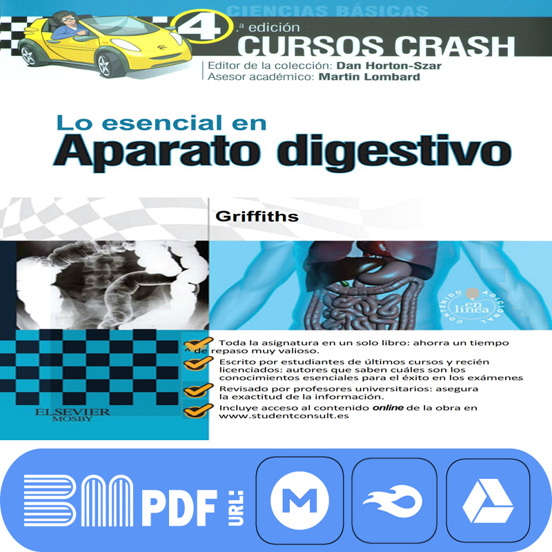Cursos Crash Lo esencial en Aparato digestivo 4ta edición PDF