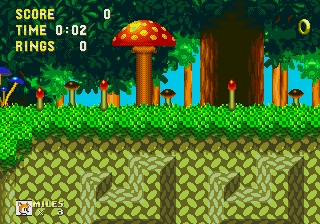 The Leaf Forest Zone - Tails sprites from Sonic Advance 3