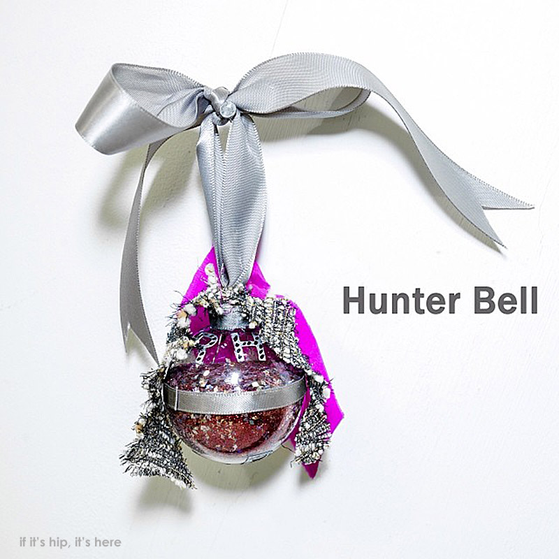 Hunter Bell holiday tree ornament