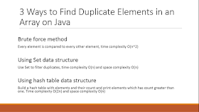 Javarevisited: 3 Ways to Find Duplicate Elements in an Array - Java