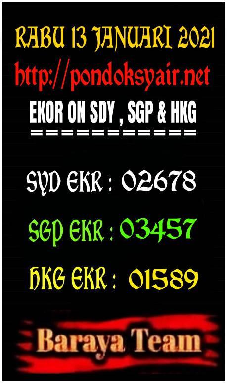 Syair SGP Togel Hari Ini Rabu 13-01-2021 - Prediksi Angka ...