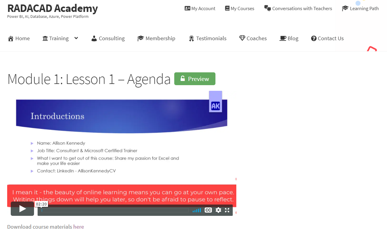Excel with Allison NEW COURSE Excel Power Tools Reporting Made Easy