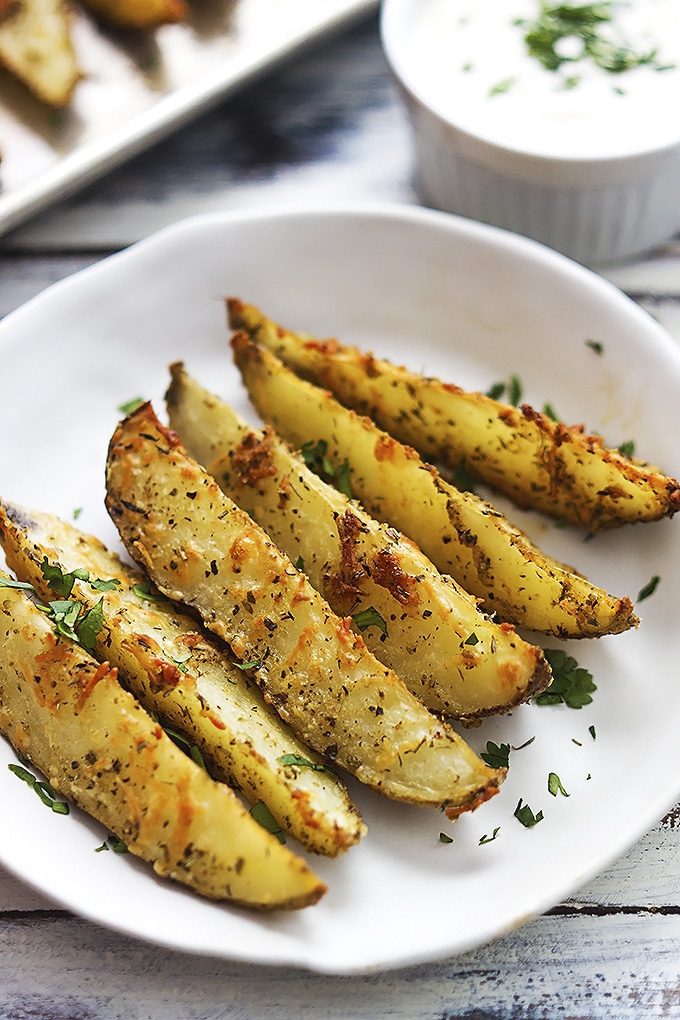 BAKED GARLIC PARMESAN POTATO my tips favorite