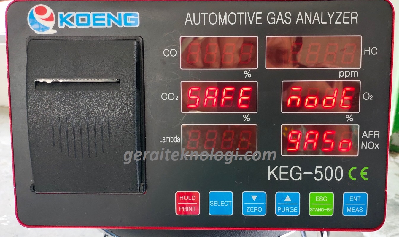 Cara Menggunakan dan Membaca Gas Analyzer Gerai Teknologi