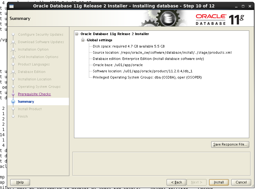 Oracle universal installer 11g