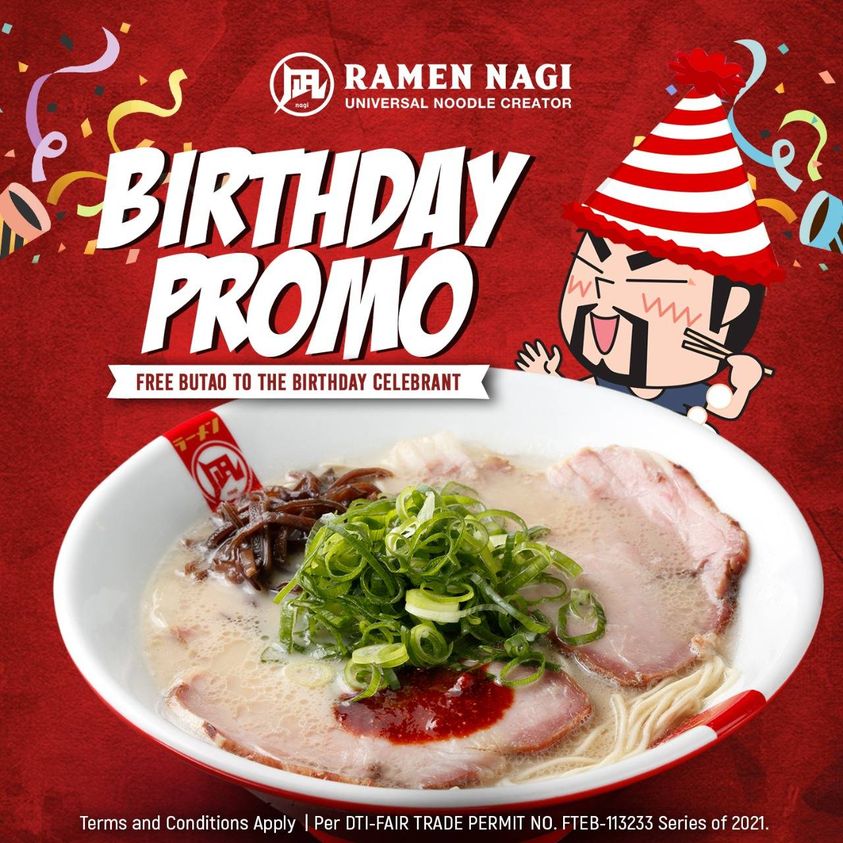 Manila Shopper Ramen Nagi Promo for Birthday Celebrators